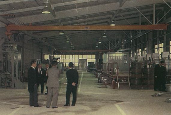 Inside the factory